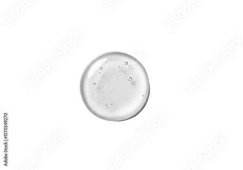Isolated Transparent Gel Liquid Drop Hyaluronic Acid Cosmetic Serum
