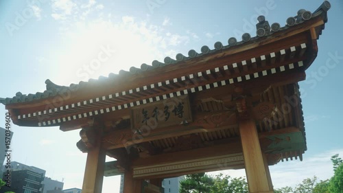 福岡県福岡市博多区博多旧市街博多千年門