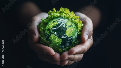 Protecting Our Planet  Hands Holding Green Earth
