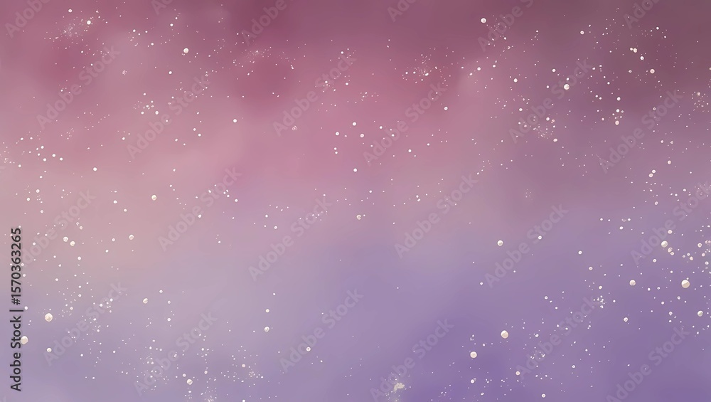 Fototapeta premium Pink and purple rain drops on a window at night, illuminated by a cosmic light, creating a starry winter texture