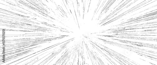 Vector style comic speed line effect
