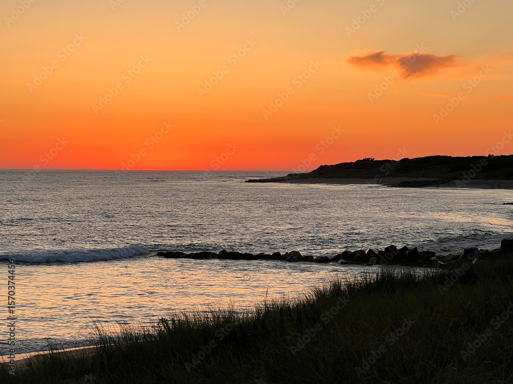 Fototapeta premium Couché de soleil ... sans soleil. Ile d'Oléron