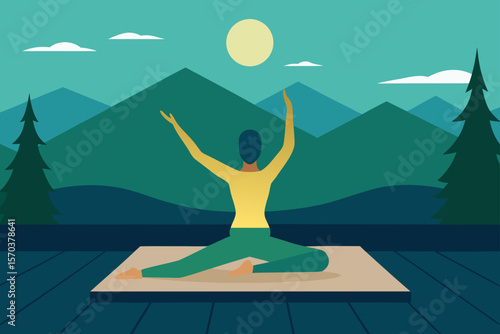yoga on the beach