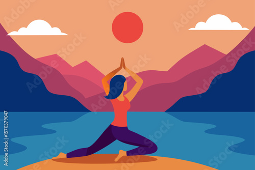 yoga on the beach