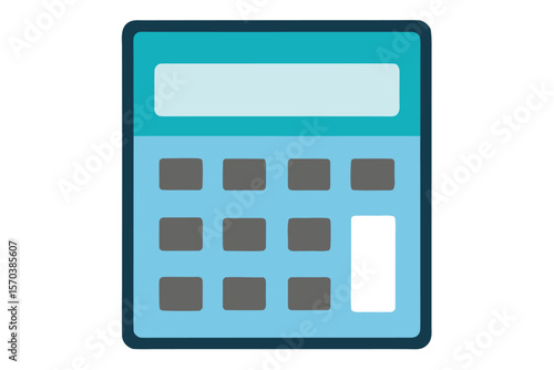 a basic calculator on white background