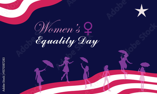 Flat Design of Women Supporting Each Other for Equality