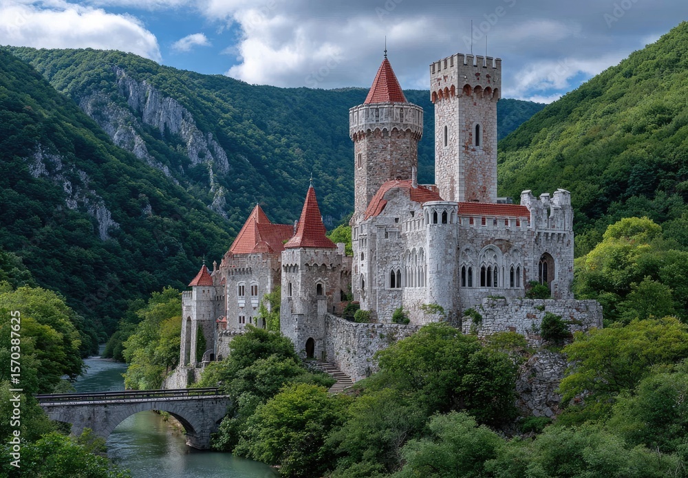 Corvin fortress in northern Transylvania, Romania, is one of the most famous castles and palaces Corvin fortress in northern Transylvania, Romania, is one of the most famous castles and palaces