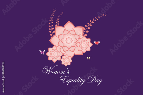 Modern Typography Poster for Women Equality Movement