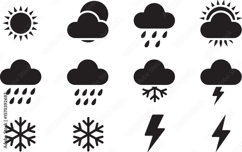 Storm Lightning Weather Icons
Storm Lightning Weather Icons