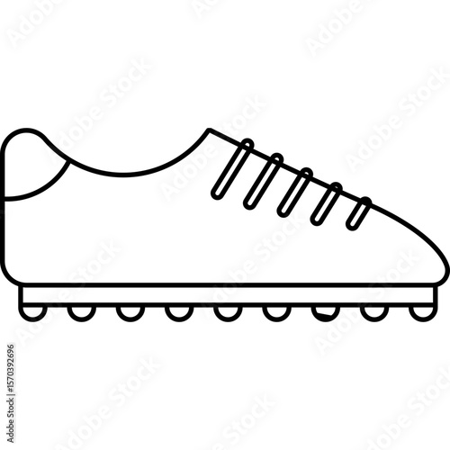 Flat Style Soccer Cleats Vector Illustration
