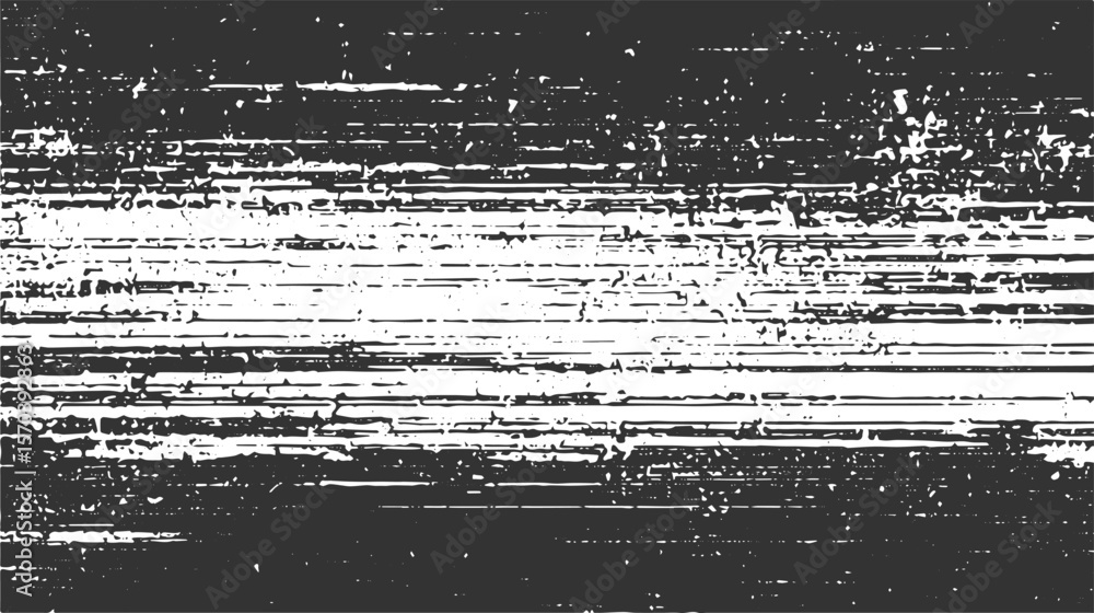 Fototapeta premium Abstract Black and White Horizontal Stripe Texture Distressed Grunge Overlay Background Pattern Design Element Graphic
