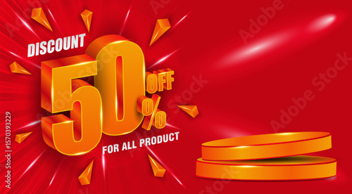 Sale up to 50 percent off. for shopping day, online shopping, special Offer coupon, voucher, banner template, websites, social media advertising