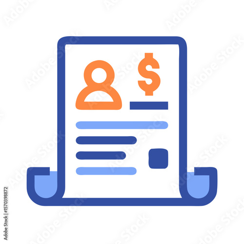 Financial information document with personal data and monetary value