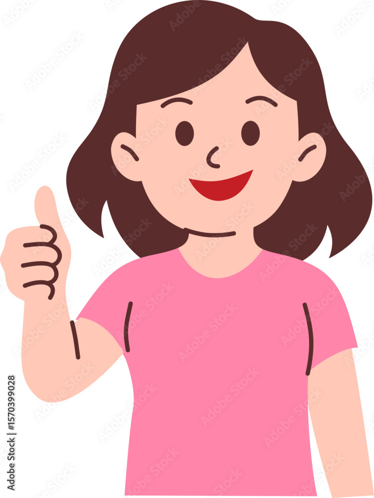 Woman Giving Thumbs Up Woman Giving Thumbs Up