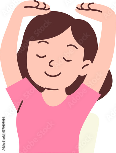 Woman Relaxed From Working