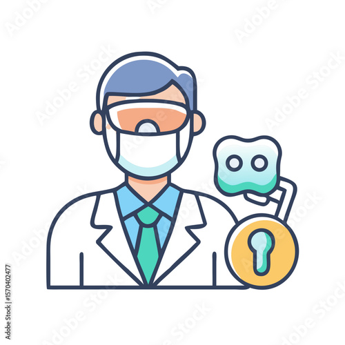 Data breach concept image showing cyber security threat