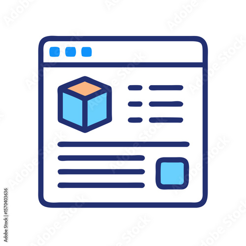 Online platform interface presenting 3D modelling technology data