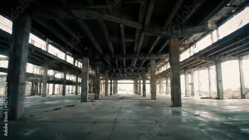 Wallpaper Mural Abandoned factory interior Torontodigital.ca