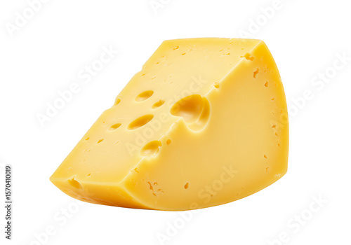 Isolated Swiss Cheese Dairy Transparent Background Food Photography