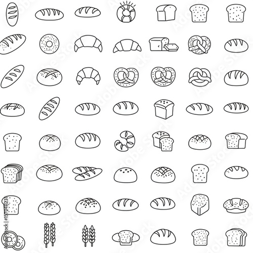 Hand-drawn vector web icons set with doodle computer, internet, and business symbols