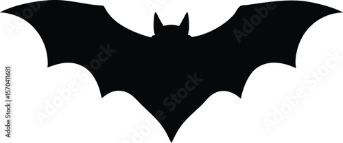 bat silhouette vector black and white halloween art