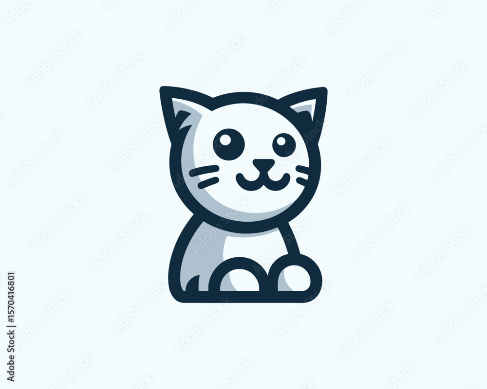 Cute cartoon kitten vector mascot for graphic design Cute cartoon kitten vector mascot for graphic design