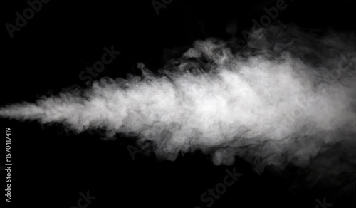 smoke isolated black background	