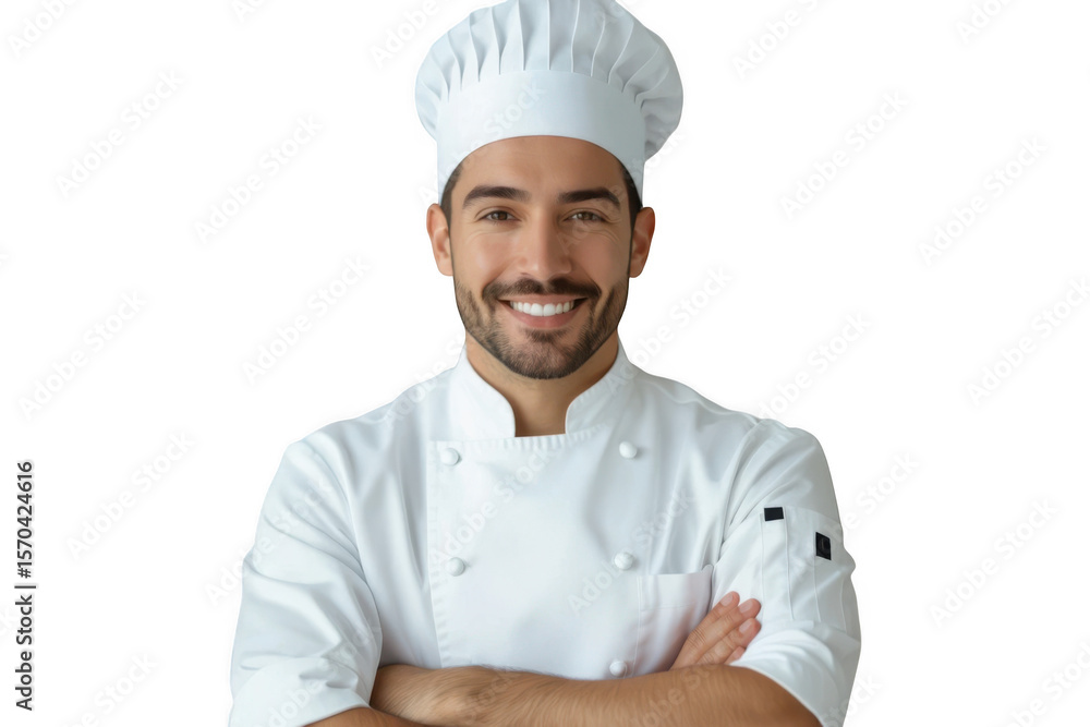 Smiling chef isolated on transparent background Smiling chef isolated on transparent background