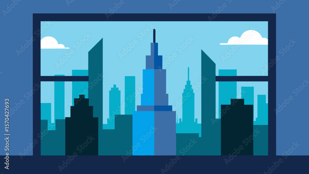 Obraz premium city skyline vector