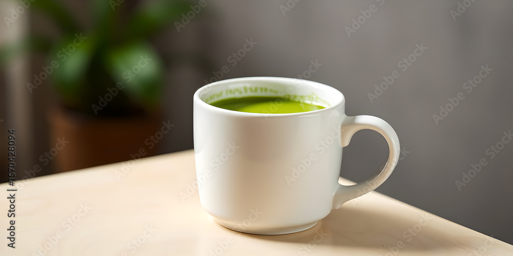 Fototapeta premium Hot drink matcha
