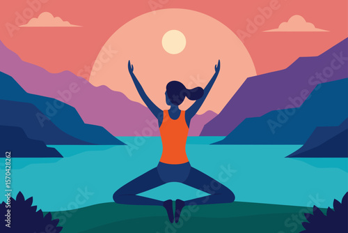 yoga in the mountains