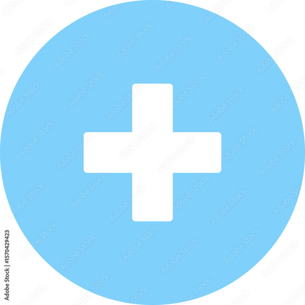 Obraz premium Medical Healty Circle Icon