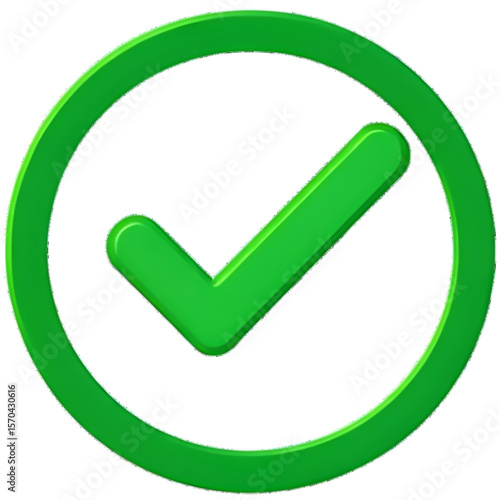 green circled checkmark, eps