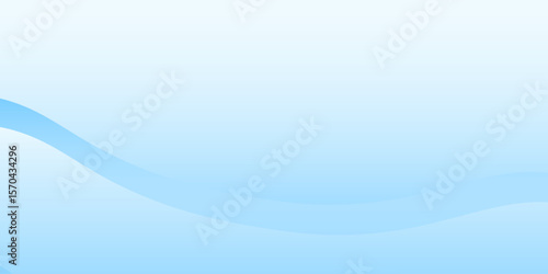 Modern white wavy glowing lines on a blue background. Futuristic digital high-technology simple