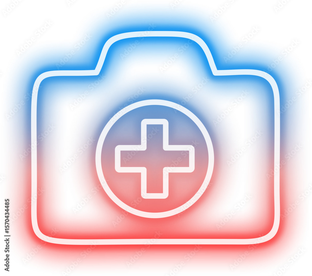 Neon Medical Symbol Icon Sign Neon Medical Symbol Icon Sign