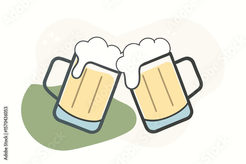 3D Toasting Beer Glasses For Oktoberfest Festival Celebration