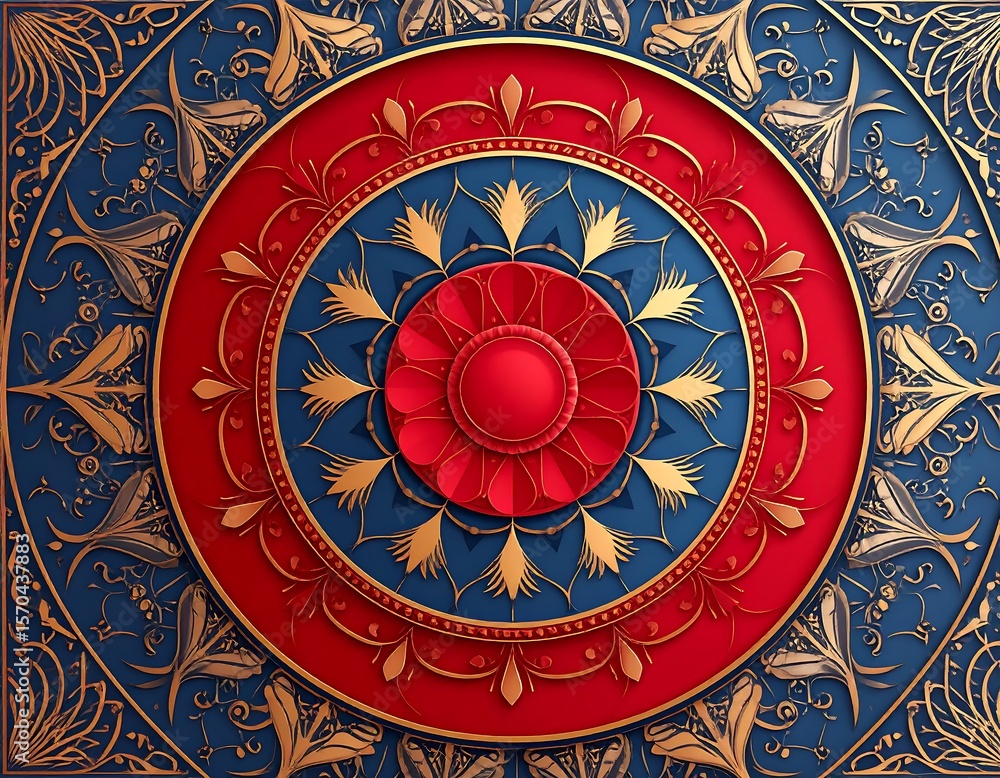 Obraz premium Ornate decorative mandala design
