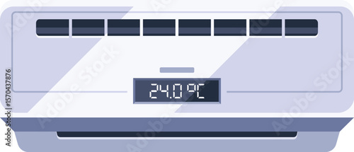 Air conditioner electric appliance vector illustration
