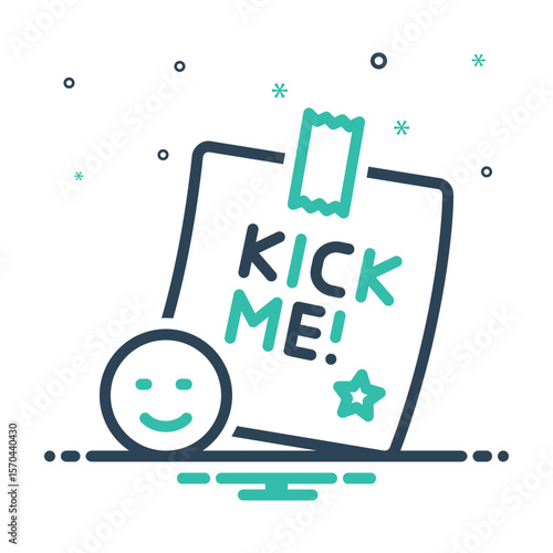 Mix icon for kick me
