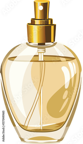 Vector perfume bottle