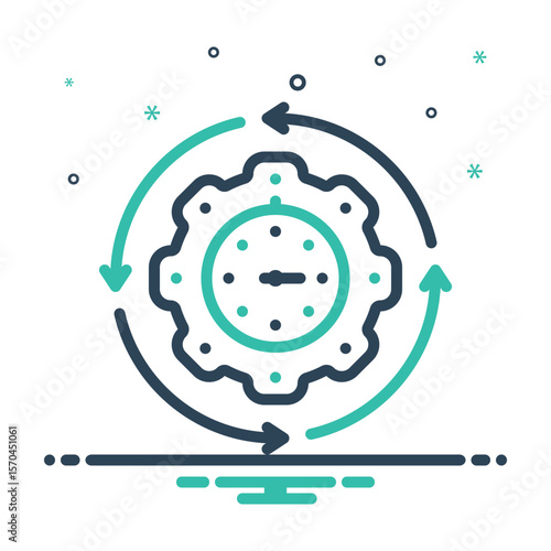 Mix icon for efficient processes