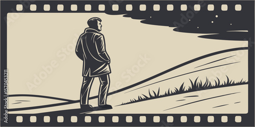Vintage film overlay featuring scratch marks, dust particles, and vibrant light leaks, creating a grainy, distressed texture with flare effects on a isolated background.
