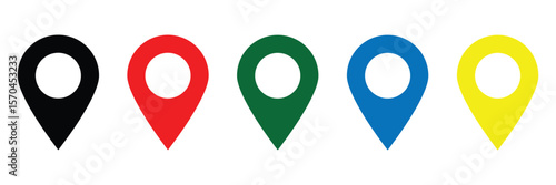 GPS pin vector or map pointer icon. Location pin icons. map pin. location icon, location symbol, map icon, vector icon location, svg location icon, pin location icon. Map marker pointer icon set. 