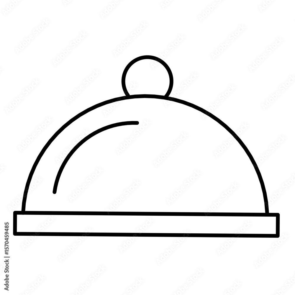 Fototapeta premium food cover icon vector