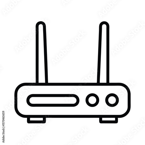 Modem Icon Outline Vector Illustration