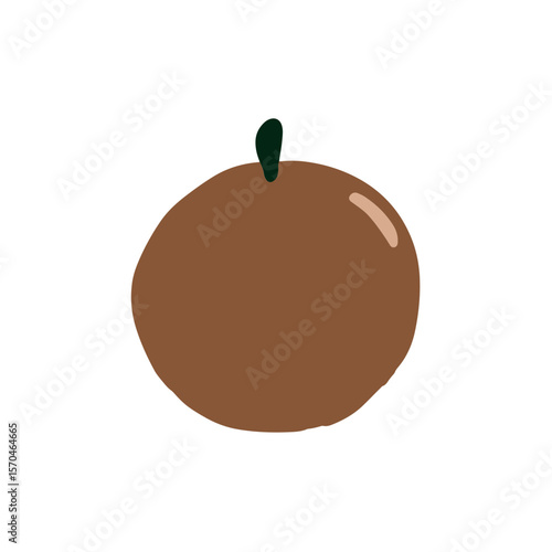 Sapodilla fruit design vector illustration