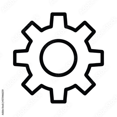Settings Icon Outline Vector Illustration