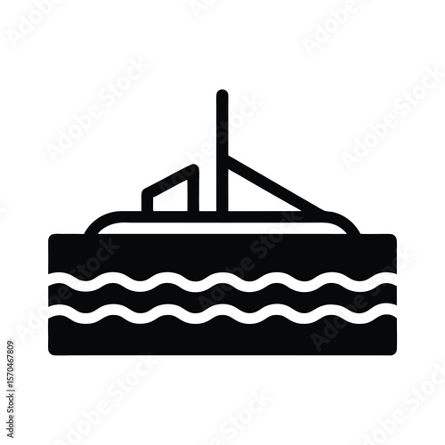 Trench Icon Outline Vector Illustration
