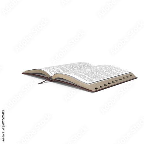 Open Book A Detailed 3D Render 3d transparent background png