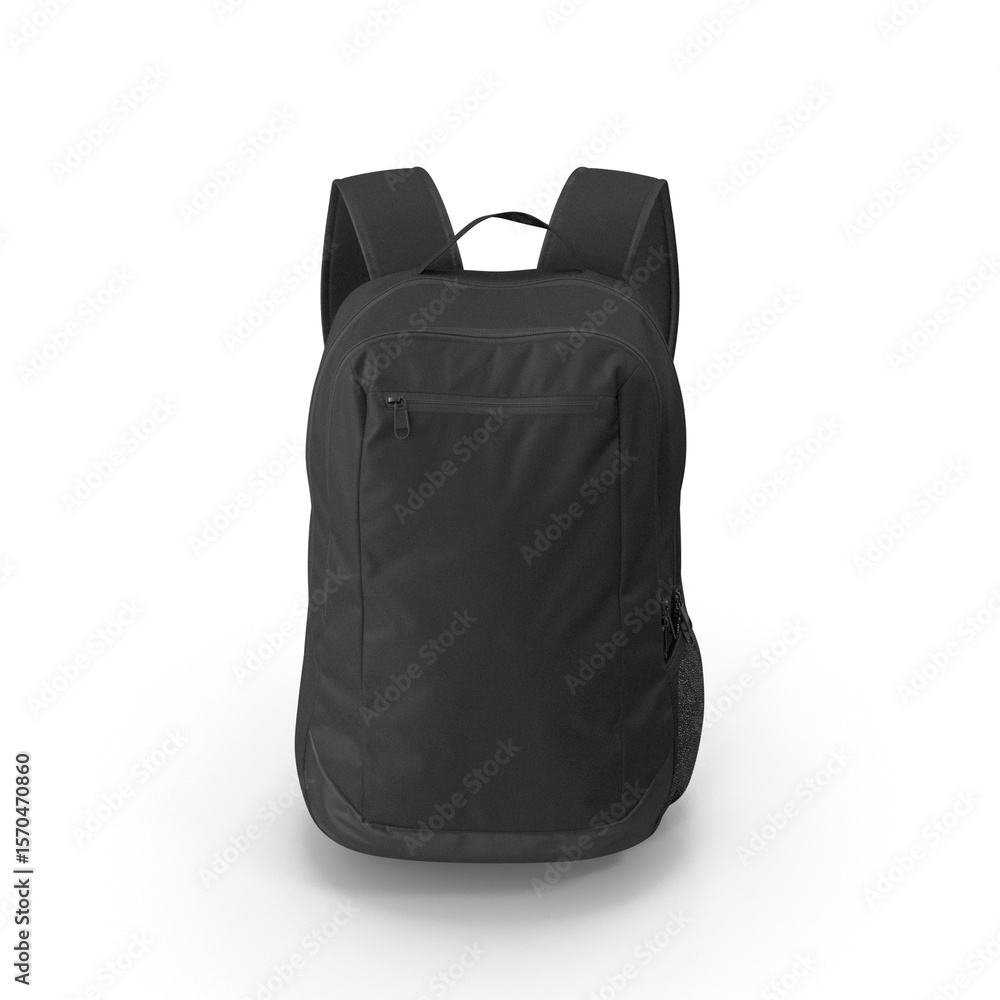 Naklejka premium Black Backpack Travel Gear Everyday Carry Urban Style 3d transparent background png